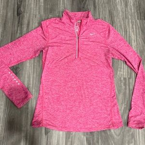 Nike dri fit long sleeve performance shirt. Pretty pink in size Small
